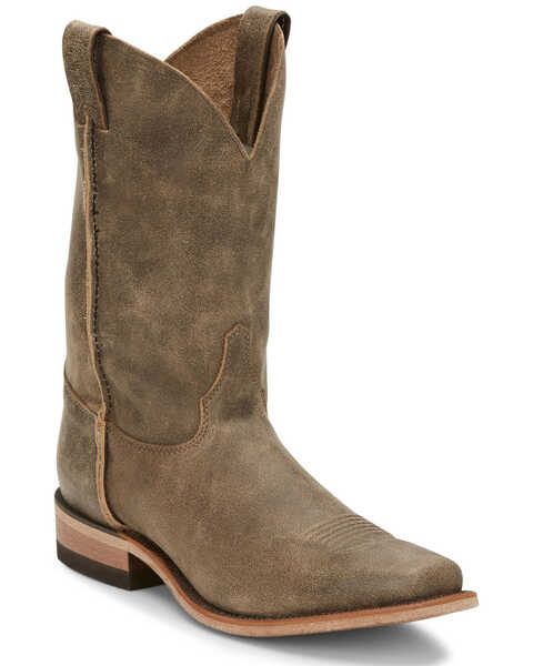 Image #1 - Justin Men's Ryder Distressed Brown Western Boots - Square Toe, , hi-res