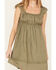Image #3 - Cleo + Wolf Women's Solid A-Line Mini Dress, Olive, hi-res