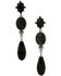 Image #1 - Lainey Wilson Women's Stone Linear Earrings, Black, hi-res