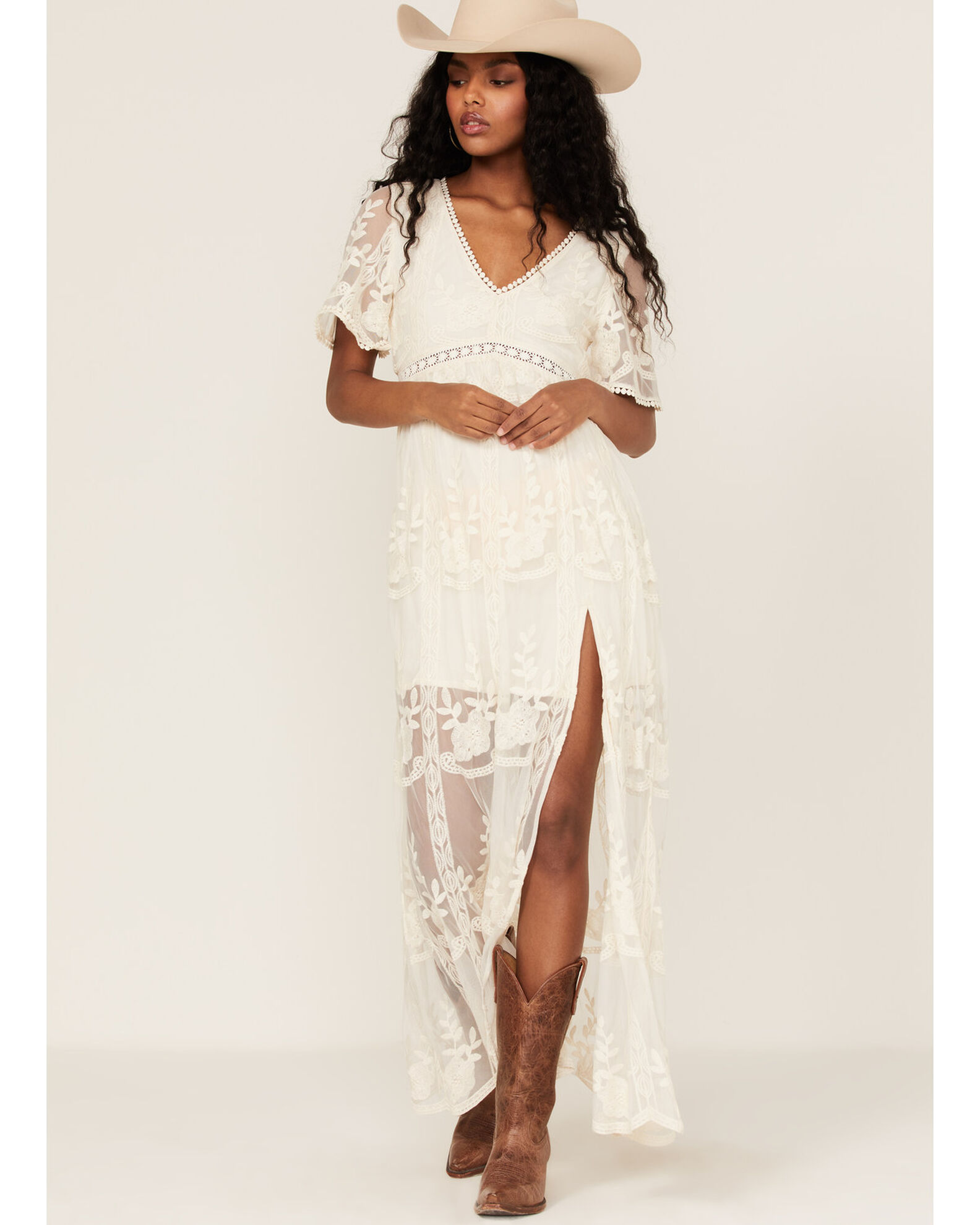 women's lace maxi dresses