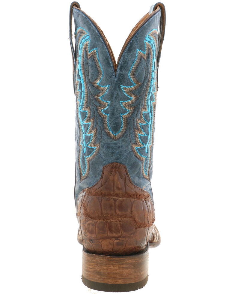 El Dorado Men's Caiman Leather Western Boots - Wide Square Toe | Boot Barn