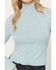 Image #3 - Shyanne Women's Solid Long Bell Sleeve Shirt, Aqua, hi-res