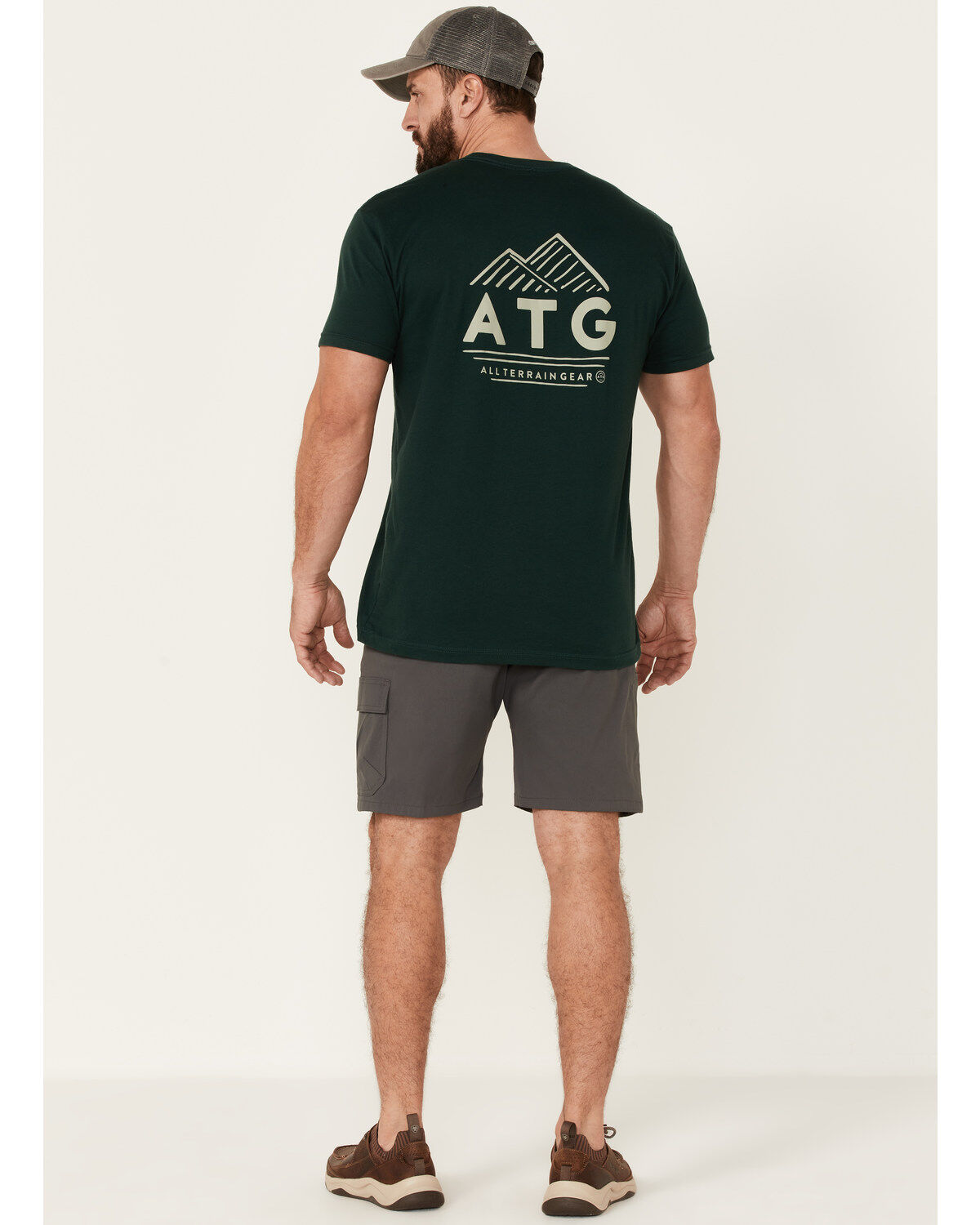 Image #3 - ATG by Wrangler Men's All-Terrain Asymmetric Cargo Shorts, Grey, hi-res