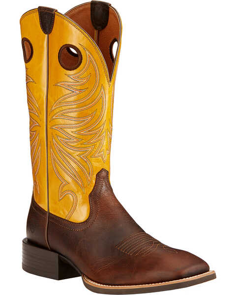 Image #1 - Ariat Sport Rider Cowboy Boots - Broad Square Toe , , hi-res
