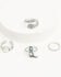 Image #1 - Shyanne Women's Boot Pearl Ring Set - 4 Piece, Silver, hi-res