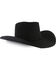 Image #1 - Rodeo King Men's Brick 5X Felt Cowboy Hat, Black, hi-res