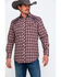 Image #5 - Roper Men's Fancy Small Plaid Embroidered Long Sleeve Western Shirt  , Brown, hi-res