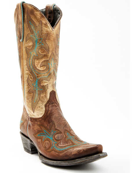 Old Gringo Women's Diego Heavy Western Boots - Snip Toe, Gold, hi-res