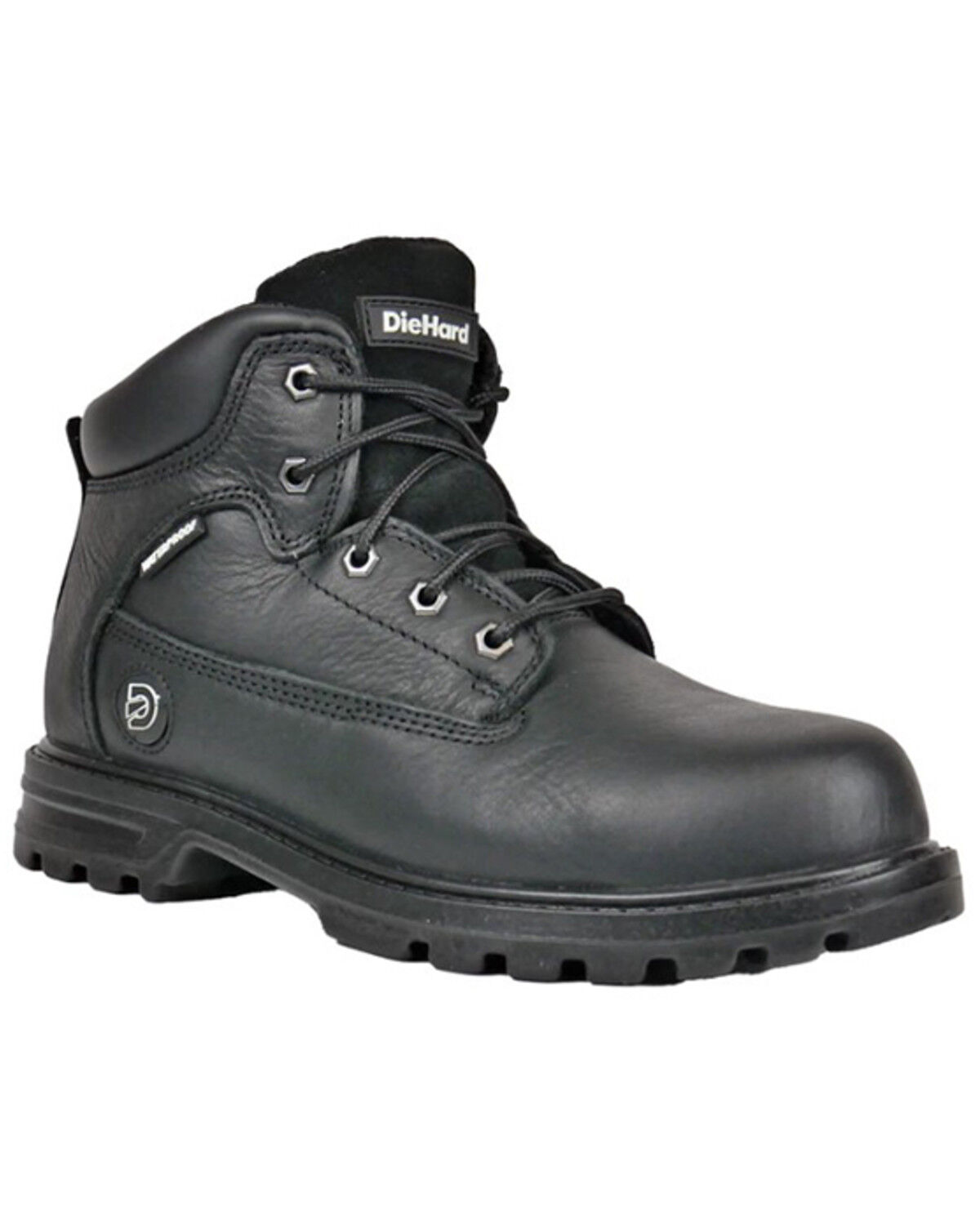 Image #1 - DieHard Men's Charger V2 Work Boots - Composite Toe, Black, hi-res