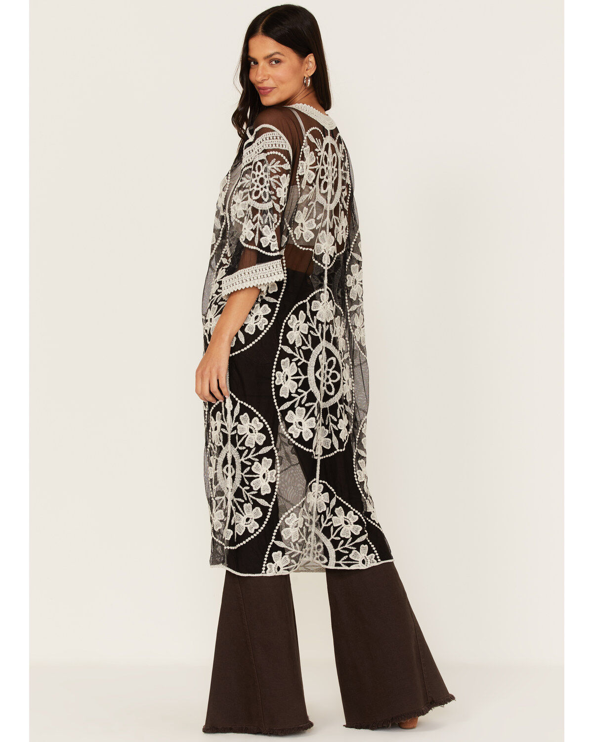 Image #4 - Shyanne Women's Floral Lace Kimono, , hi-res