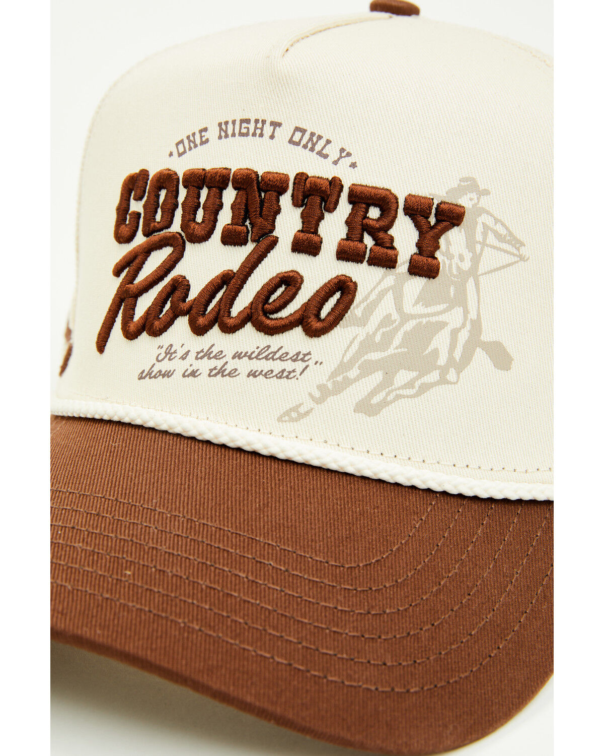 Image #2 - Idyllwind Women's Country Rodeo Ball Cap, Cream/brown, hi-res