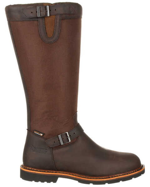 Rocky Men's Great Falls Waterproof Snake Boots - Round Toe, Dark Brown