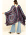 Image #4 - Patrons of Peace Women's Navy Americana Print Kimono, , hi-res