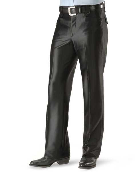 Image #2 - Circle S Boise Western Suit Slacks - Big, Black, hi-res
