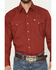Image #3 - Ely Walker Men's Solid Long Sleeve Snap Stretch Western Shirt - Big, Red, hi-res