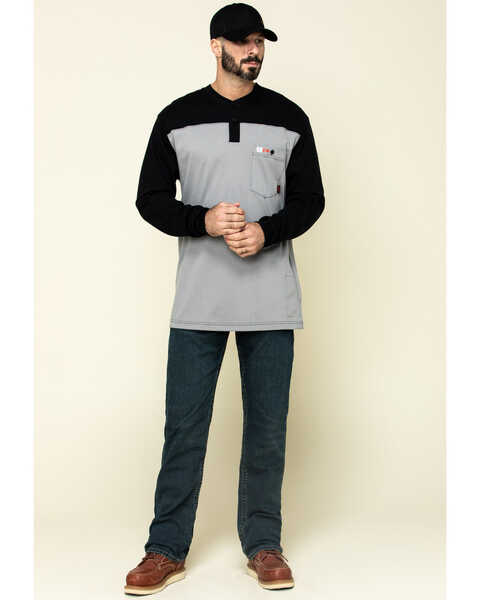 Image #6 - Cinch Men's FR Multi Solid Long Sleeve Work Shirt , , hi-res