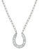 Image #1 - Montana Silversmiths Women's Crystal Clear Lucky Necklace, Silver, hi-res