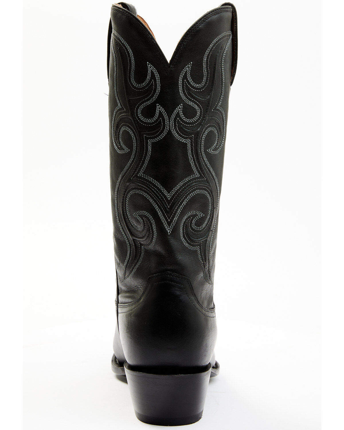 Image #5 - Lucchese Men's Cowhide Western Boots - Round Toe, Black, hi-res