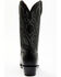 Image #5 - Lucchese Men's Cowhide Western Boots - Round Toe, Black, hi-res