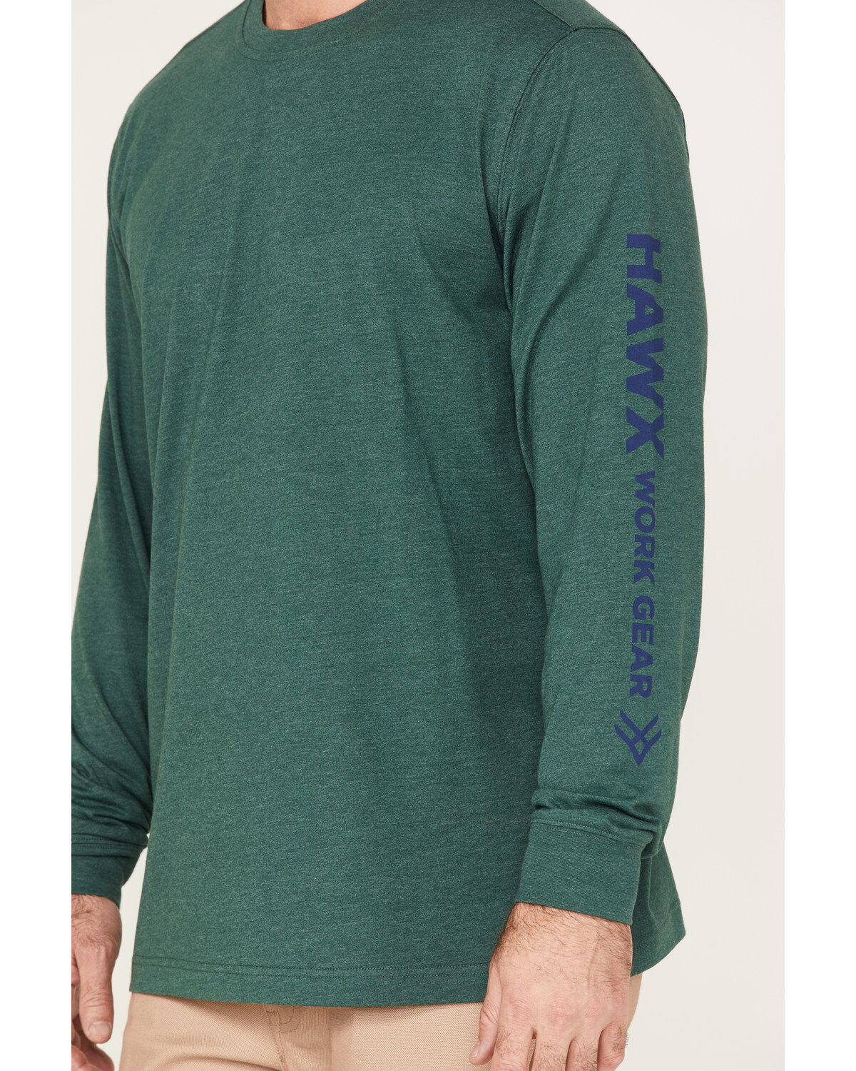 Image #3 - Hawx Men's Quality Goods Logo Graphic Work T-Shirt, Dark Green, hi-res
