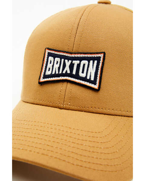 Brixton Men's Truss Logo Mesh Back Trucker Cap, Rust Copper, hi-res