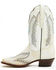 Image #3 - Dan Post Women's Darcy Western Boots - Square Toe, White, hi-res