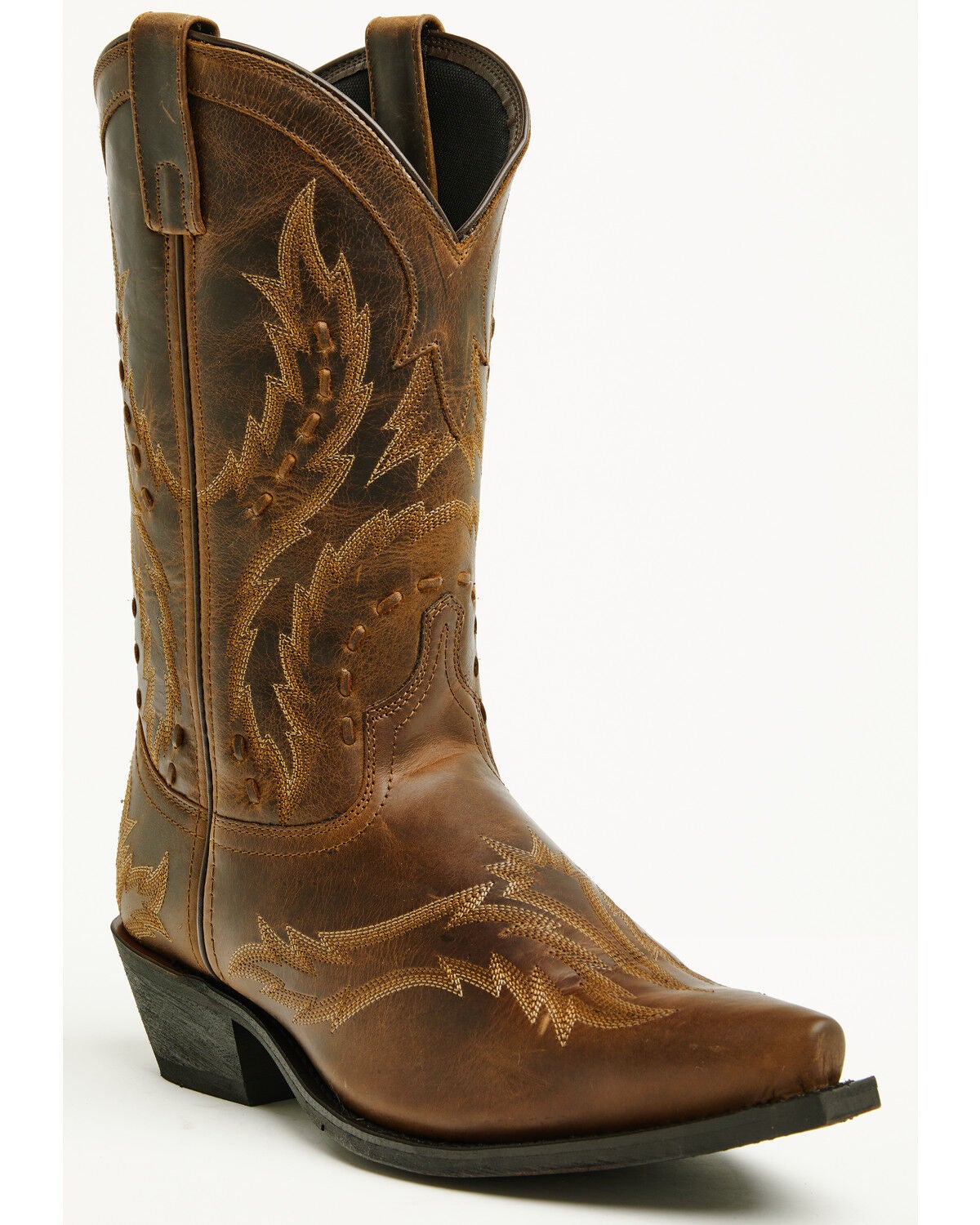 Laredo Men's Ryker Western Boots - Snip Toe, Brown, hi-res
