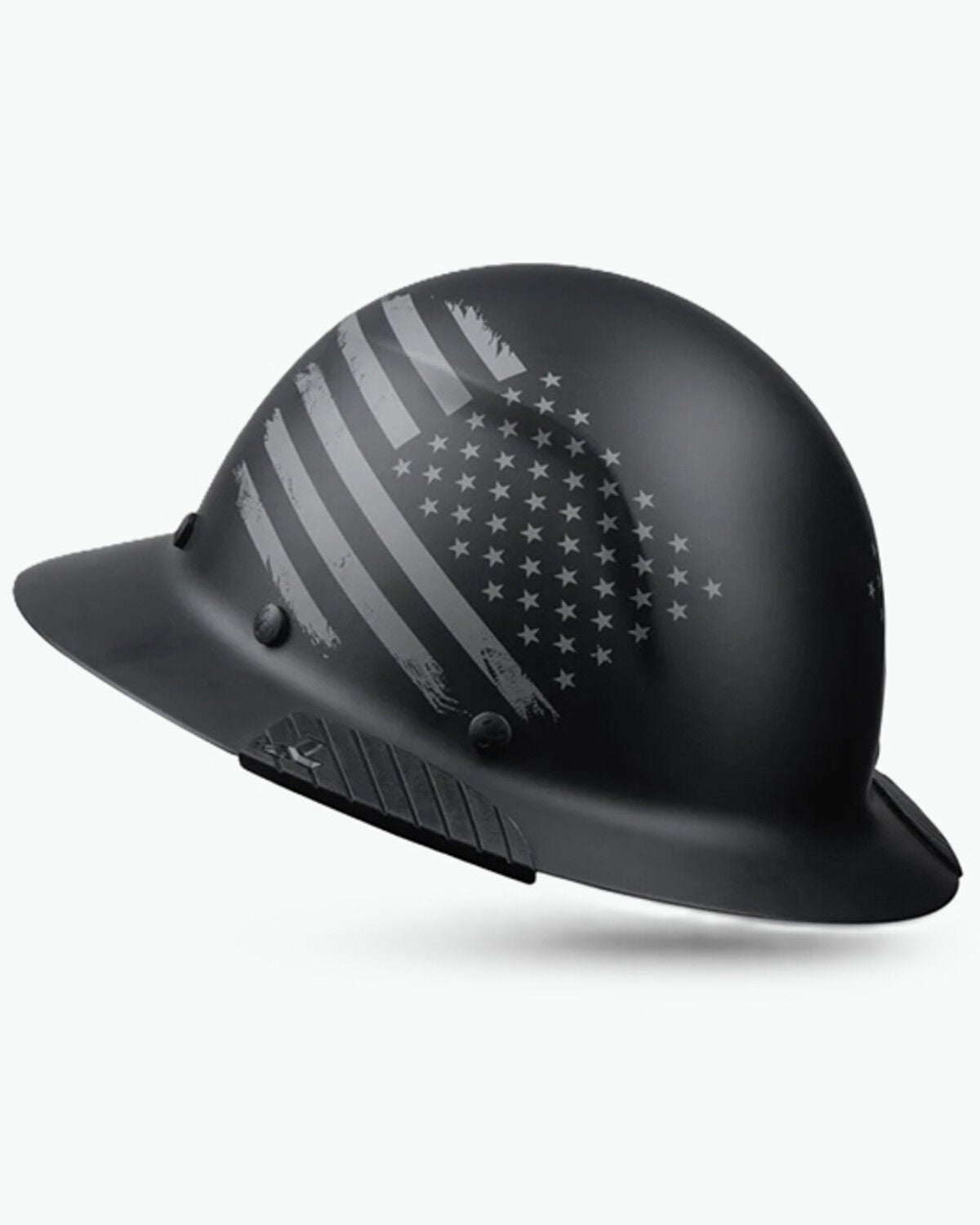 Image #1 - Lift Safety DAX Matte Patriot Full Brim Hard Hat, Black, hi-res