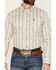 Image #3 - Cody James Men's Hickory Floral Stripe Print Long Sleeve Button-Down Stretch Western Shirt, Tan, hi-res