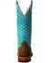 Image #4 - Macie Bean Women's Tex Marks The Spot Western Boots - Broad Square Toe, Turquoise, hi-res
