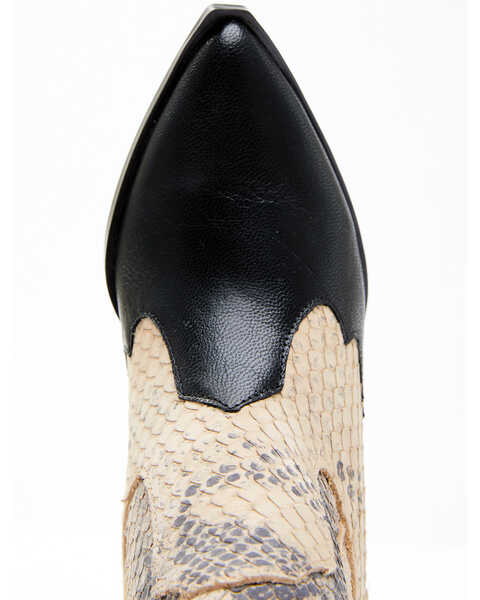 Image #6 - Dan Post Women's Snake Print Fashion Booties - Pointed Toe, Black, hi-res