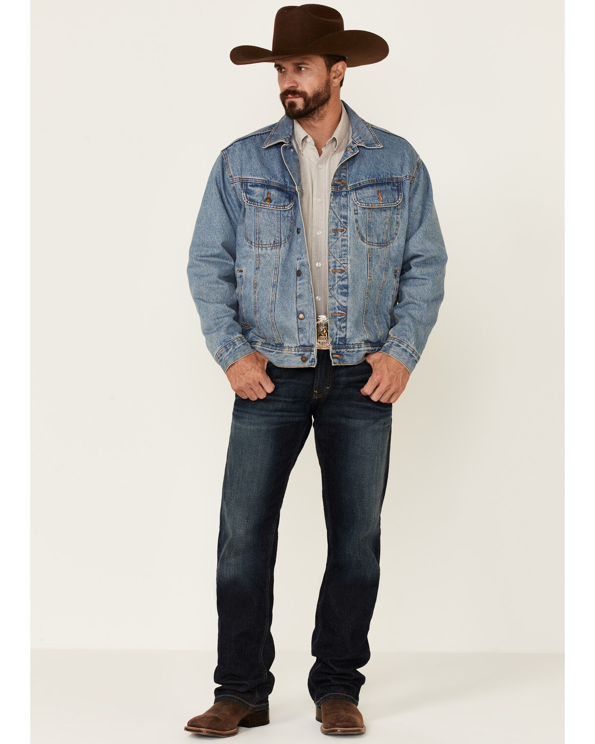 Image #2 - Wrangler Rugged Wear Denim Jacket, Vintage, hi-res