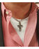 Image #4 - Montana Silversmiths Men's Modern Art Cross Necklace , Silver, hi-res