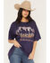 Image #1 - Wrangler Women's Vintage Horse Short Sleeve Graphic Tee, Purple, hi-res