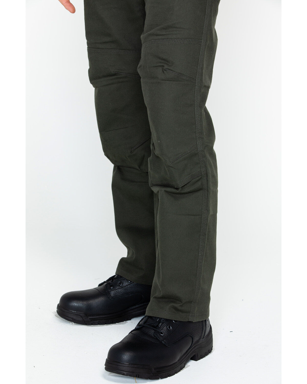 Image #5 - Hawx Men's Stretch Canvas Utility Work Pants, Moss Green, hi-res