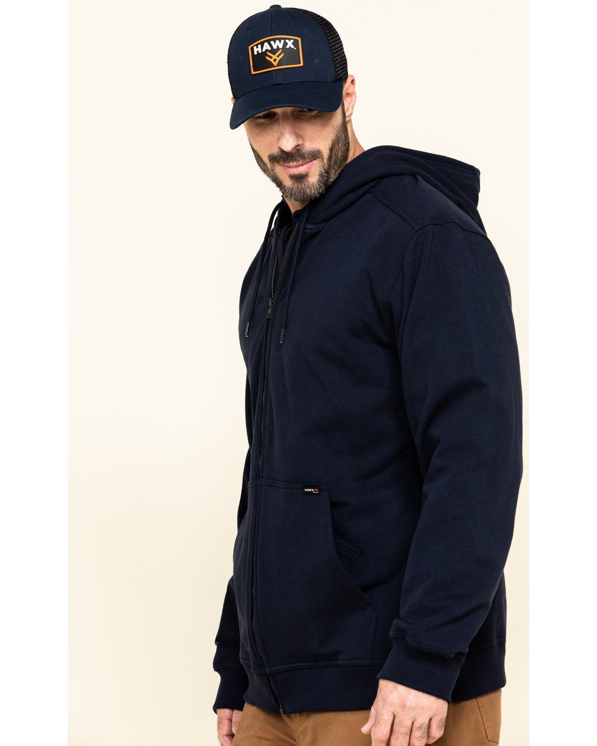 navy work hoodie