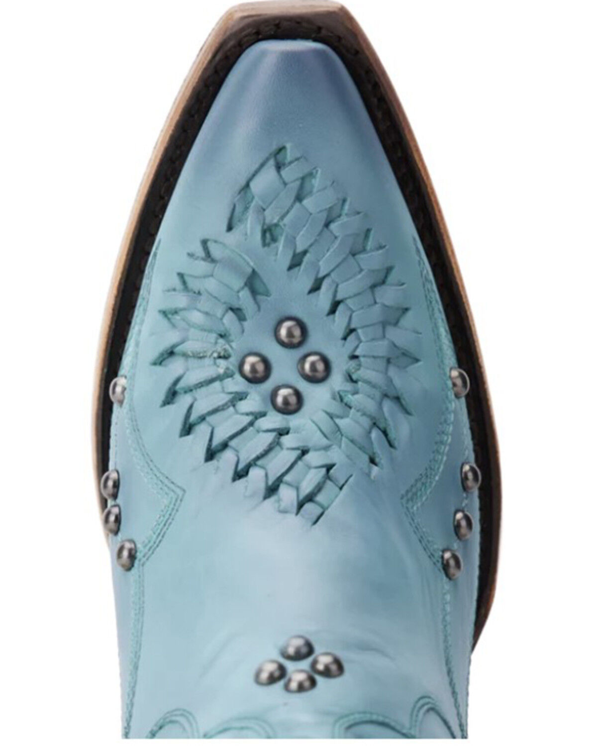 Image #6 - Lane Women's Cossette Western Booties - Snip Toe, Turquoise, hi-res