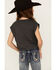 Image #4 - Saints & Hearts Girls' Howdy Tie Front Short Sleeve Graphic Tee, , hi-res