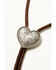 Image #2 - Shyanne Women's Strawberry Skies Braided Heart Bolo Tie, Brown, hi-res