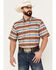 Ariat Men's VentTEK Outbound Print Classic Fit Short Sleeve Shirt, Tan, hi-res