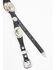 Cody James Men's Silver Concho Hat Band, Black, hi-res