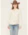 Image #1 - Idyllwind Women's Snowden Floral Print Long Sleeve Featherlight Western Shirt, Cream, hi-res