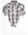 Image #1 - Cody James Infant Boys' Hollister Ranch Multi Plaid Long Sleeve Onesie, Multi, hi-res