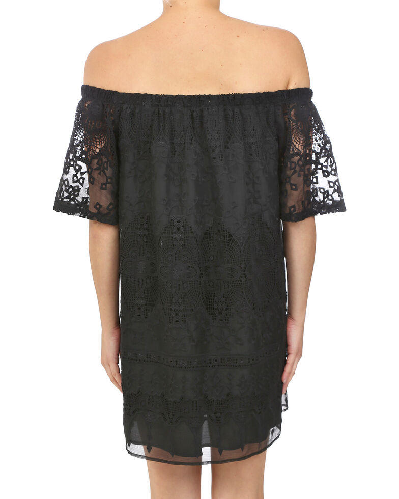 Glam Women S Crochet Embroidered Dress Boot Barn