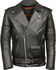 Image #1 - Milwaukee Leather Men's Classic Side Lace Police Style Motorcycle Jacket - Tall - 3XT, Black, hi-res