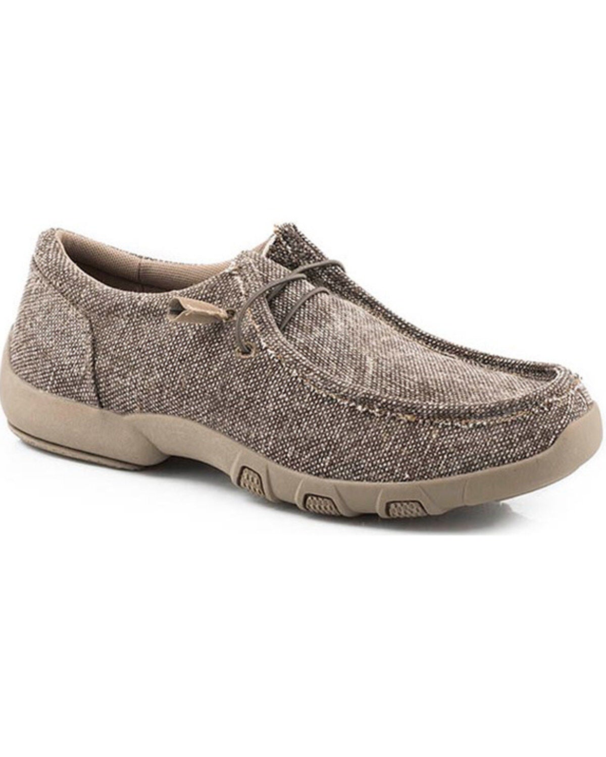 Roper Men's Chillin Casual Chukka Shoes - Moc Toe, Brown, hi-res