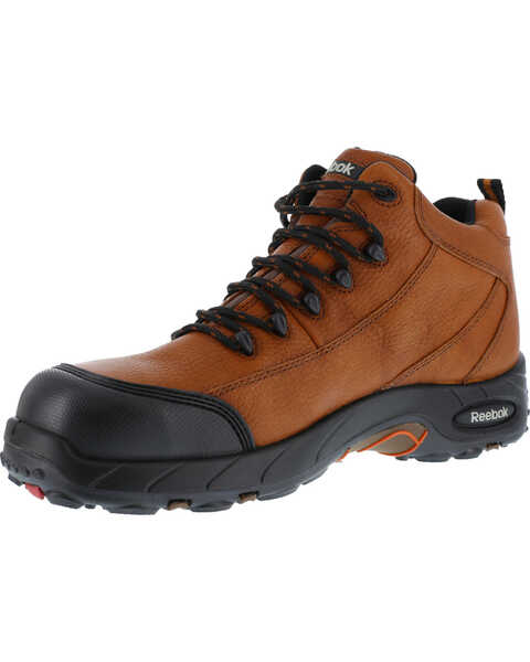 Image #2 - Reebok Men's Tiahawk Sport Hiker Waterproof Work Boots - Composite Toe, Brown, hi-res