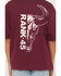 Image #4 - RANK 45® Boys' Half Steer Skull Short Sleeve Graphic T-Shirt, Burgundy, hi-res