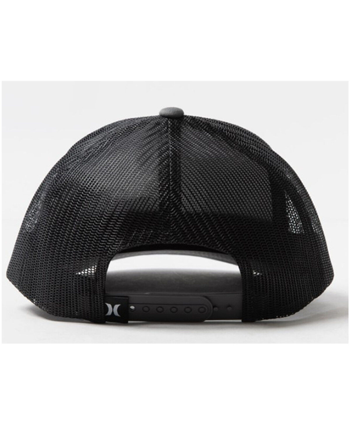 Image #2 - Hurley Men's Pacific Logo Patch Mesh Back Trucker Cap, Dark Grey, hi-res