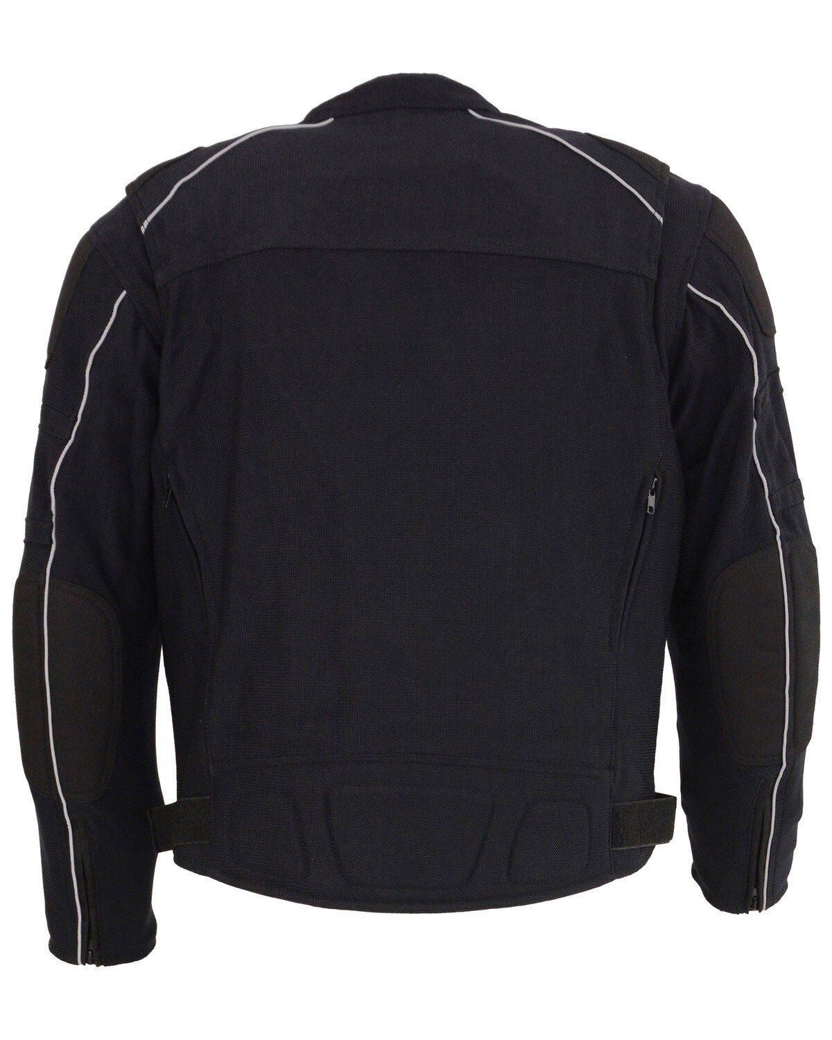Image #2 - Milwaukee Leather Men's Mesh Racing Jacket with Removable Rain Jacket Liner - 3X, Black, hi-res
